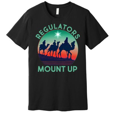 Christmas Regulars Mount Up Three Wise Men Premium T-Shirt