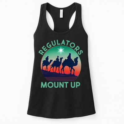 Christmas Regulars Mount Up Three Wise Men Womens Tank Top