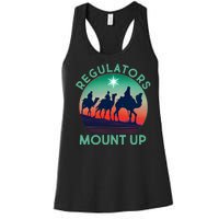 Christmas Regulars Mount Up Three Wise Men Women's Racerback Tank