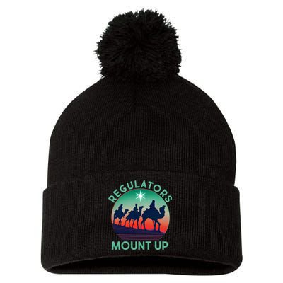 Christmas Regulars Mount Up Three Wise Men Pom Pom 12in Knit Beanie