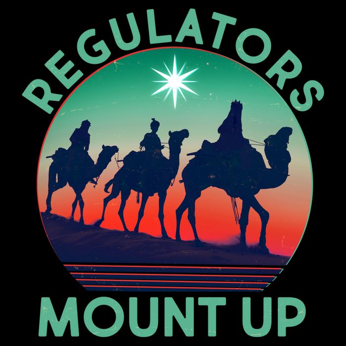 Christmas Regulars Mount Up Three Wise Men Baby Bodysuit