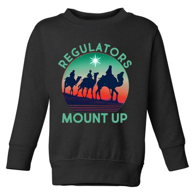 Christmas Regulars Mount Up Three Wise Men Toddler Sweatshirt