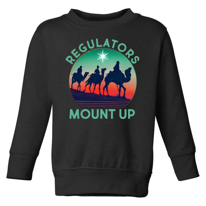 Christmas Regulars Mount Up Three Wise Men Toddler Sweatshirt