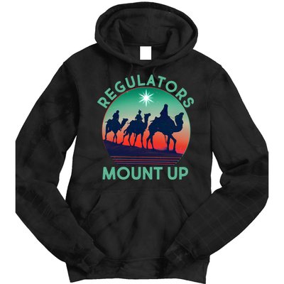 Christmas Regulars Mount Up Three Wise Men Tie Dye Hoodie