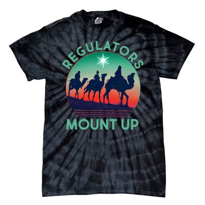 Christmas Regulars Mount Up Three Wise Men Tie-Dye T-Shirt