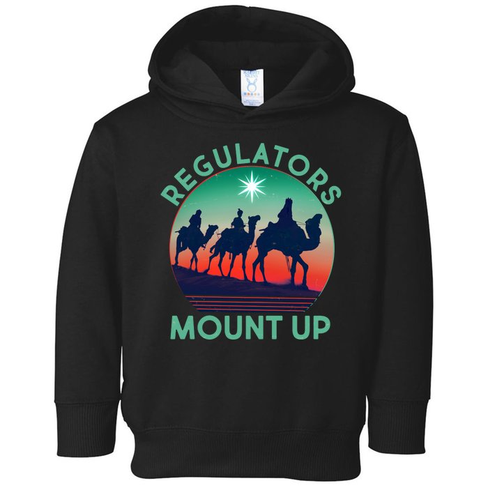 Christmas Regulars Mount Up Three Wise Men Toddler Hoodie