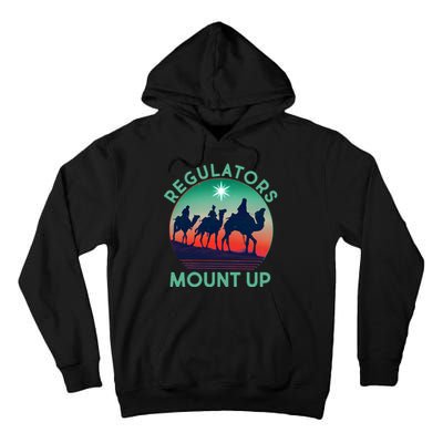 Christmas Regulars Mount Up Three Wise Men Tall Hoodie