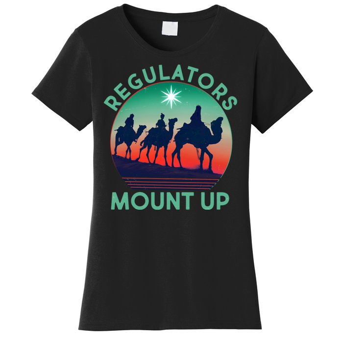 Christmas Regulars Mount Up Three Wise Men Women's T-Shirt