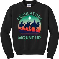 Christmas Regulars Mount Up Three Wise Men Kids Sweatshirt