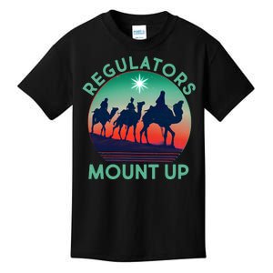 Christmas Regulars Mount Up Three Wise Men Kids T-Shirt