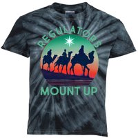 Christmas Regulars Mount Up Three Wise Men Kids Tie-Dye T-Shirt