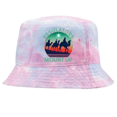 Christmas Regulars Mount Up Three Wise Men Tie-Dyed Bucket Hat