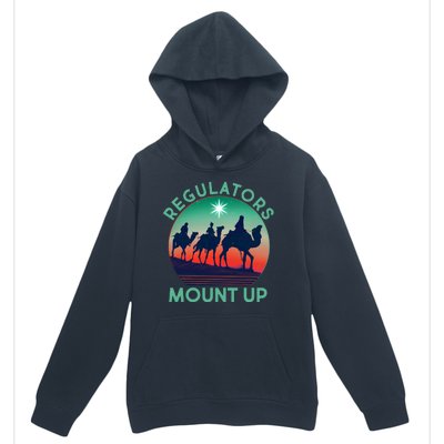 Christmas Regulars Mount Up Three Wise Men Urban Pullover Hoodie