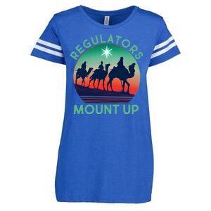 Christmas Regulars Mount Up Three Wise Men Enza Ladies Jersey Football T-Shirt