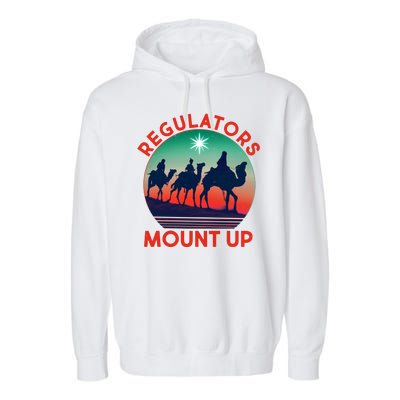 Christmas Regulars Mount Up Three Wise Men Garment-Dyed Fleece Hoodie