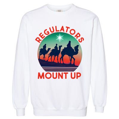 Christmas Regulars Mount Up Three Wise Men Garment-Dyed Sweatshirt