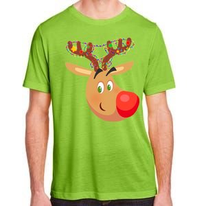 Christmas Reindeer Antler Lights Adult ChromaSoft Performance T-Shirt