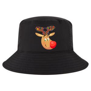 Christmas Reindeer Antler Lights Cool Comfort Performance Bucket Hat