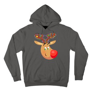 Christmas Reindeer Antler Lights Hoodie