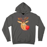 Christmas Reindeer Antler Lights Hoodie