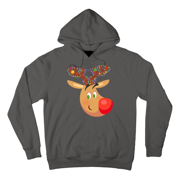 Christmas Reindeer Antler Lights Hoodie