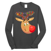 Christmas Reindeer Antler Lights Long Sleeve Shirt