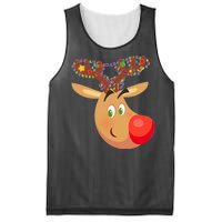 Christmas Reindeer Antler Lights Mesh Reversible Basketball Jersey Tank