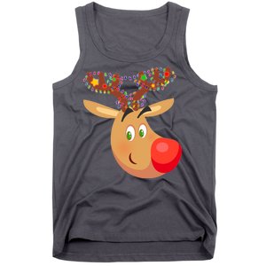 Christmas Reindeer Antler Lights Tank Top