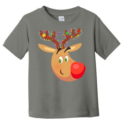 Christmas Reindeer Antler Lights Toddler T-Shirt