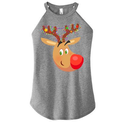 Christmas Reindeer Antler Lights Women’s Perfect Tri Rocker Tank