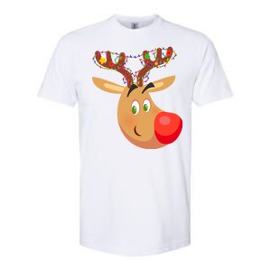 Christmas Reindeer Antler Lights Softstyle CVC T-Shirt