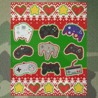 Christmas Retro Video Game Controllers Ugly Sweater Legacy Tie Dye Trucker Hat