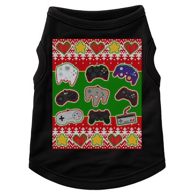 Christmas Retro Video Game Controllers Ugly Sweater Doggie Tank