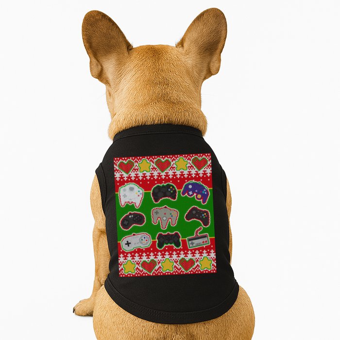 Christmas Retro Video Game Controllers Ugly Sweater Doggie Tank
