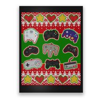 Christmas Retro Video Game Controllers Ugly Sweater Poster