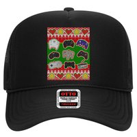 Christmas Retro Video Game Controllers Ugly Sweater Hat