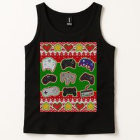 Christmas Retro Video Game Controllers Ugly Sweater Tank Top