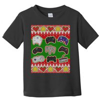 Christmas Retro Video Game Controllers Ugly Sweater Toddler T-Shirt