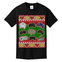 Christmas Retro Video Game Controllers Ugly Sweater Kids T-Shirt