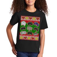 Christmas Retro Video Game Controllers Ugly Sweater Kids T-Shirt