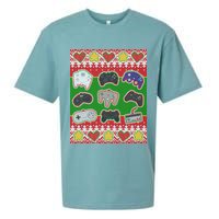 Christmas Retro Video Game Controllers Ugly Sweater Sueded Cloud Jersey T-Shirt