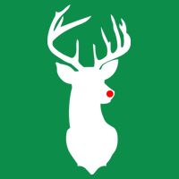 Christmas Rudolph The Red Nose Reindeer Button