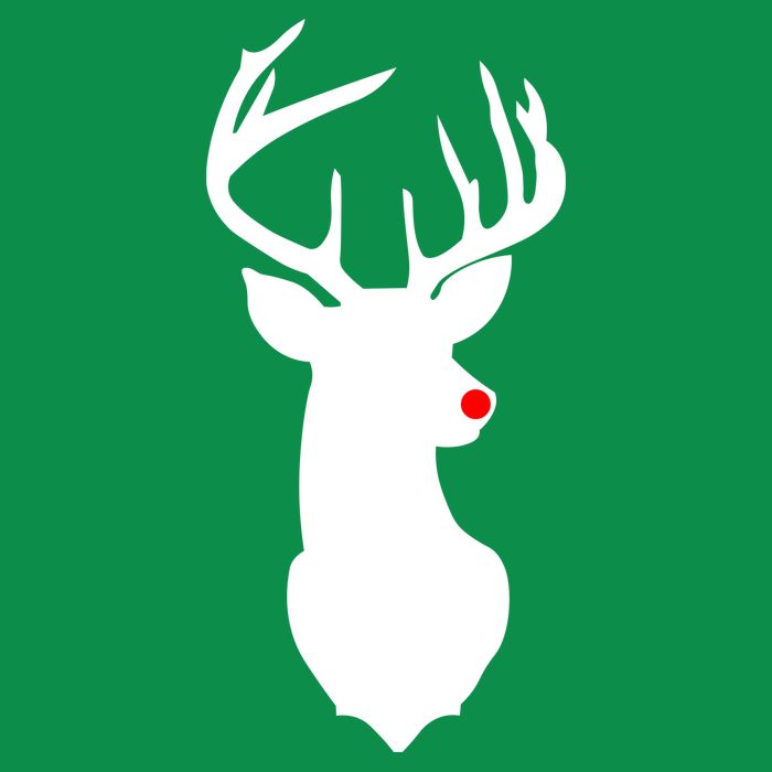 Christmas Rudolph The Red Nose Reindeer Button