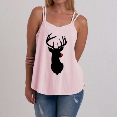 Christmas Rudolph The Red Nose Reindeer Women's Strappy Tank