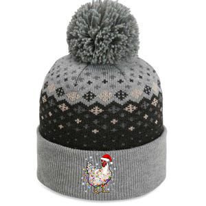 Christmas Santa Chicken The Baniff Cuffed Pom Beanie