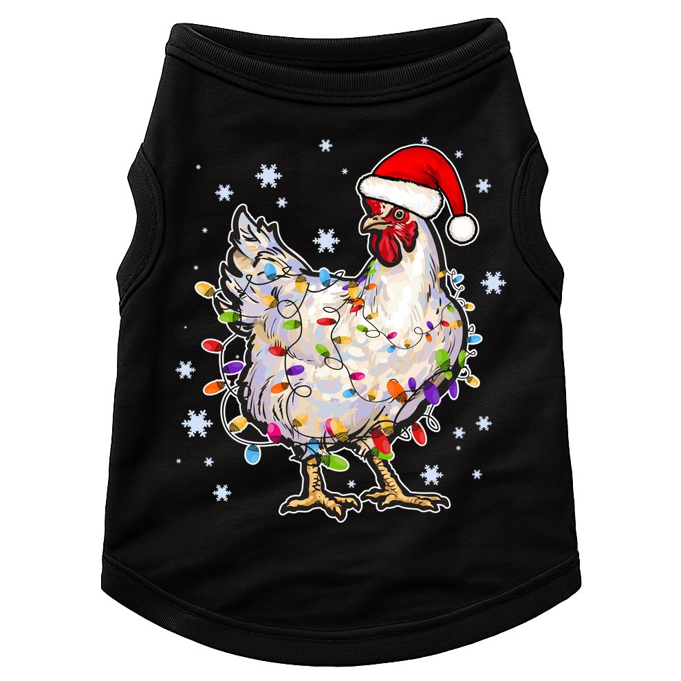 Christmas Santa Chicken Doggie Tank