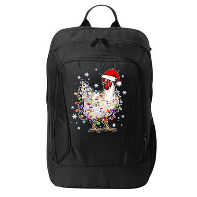 Christmas Santa Chicken City Backpack