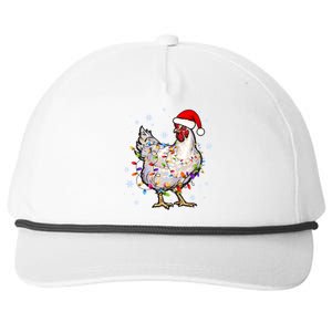 Christmas Santa Chicken Snapback Five-Panel Rope Hat