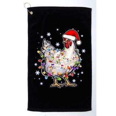 Christmas Santa Chicken Platinum Collection Golf Towel