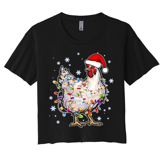 Christmas Santa Chicken Crop Top